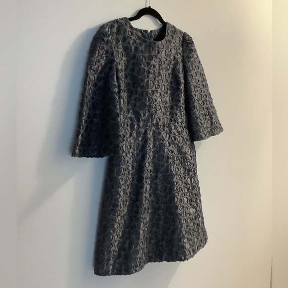 Co Textured A-Line Dress with Pockets | Minimalist Designer - Picture 3 of 7